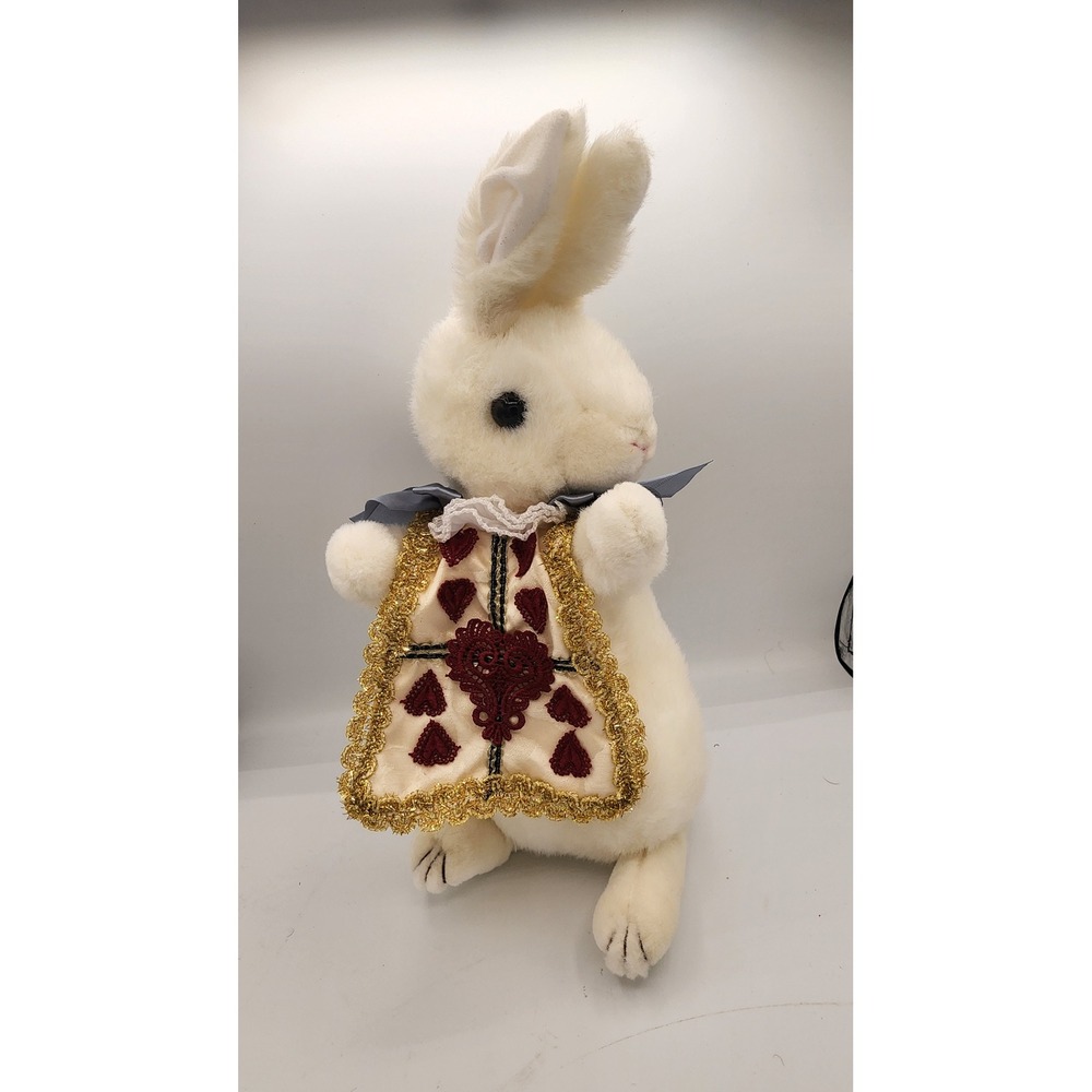 Alice in Wonderland White Rabbit Plush Handbag Faux Fur Heart Vest Cosplay Bag